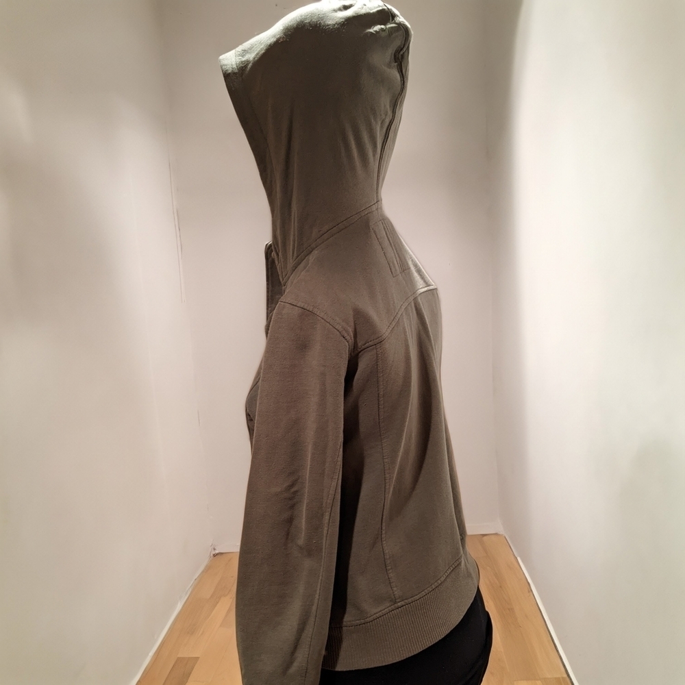 Sonoma Lifestyle Vintage Women's Hooded Jacket in Dusty Olive Green Size L - Picture 3 of 8